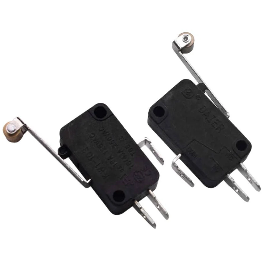 5PCS KW1-103 Micro Limit Switch Metal Wheel Long Handle Limit Switch 15A 125VAC 16A 250VAC
