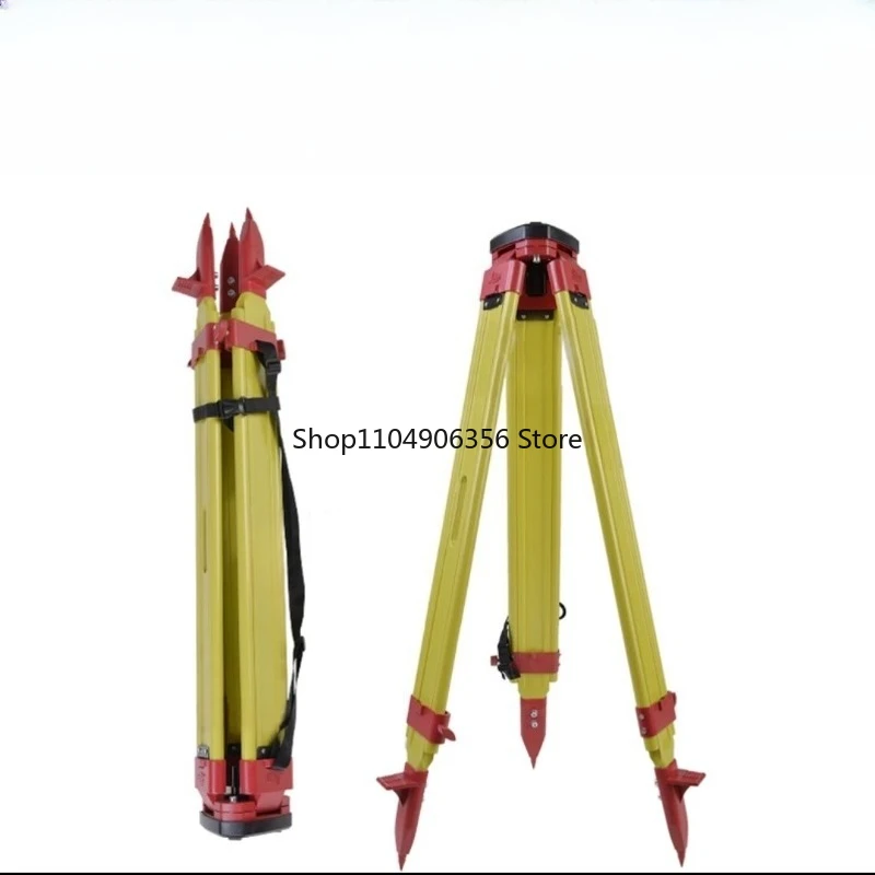 للحامل ثلاثي القوائم الخشبي GST20-9-FCT توتال محطة RTK قوس المسح مع قفل ذاتي #4