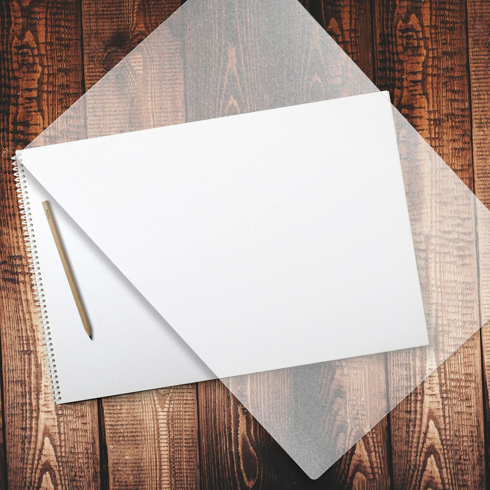 

Transparent Writing Board Sturdy PP Material A3 Pad for Home Office Exam Anti-Slip Writing Surface Pad School Supplies