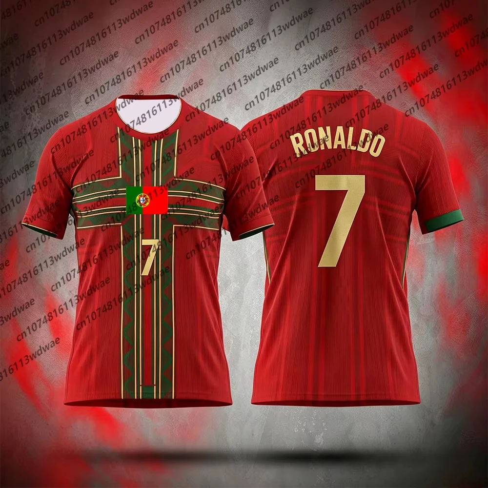 Portugal Football Training Kit Football Jersey Quick-Dry Ronaldo 7 Football Tshirt football Special Edition Tracksuit Kid Tee
