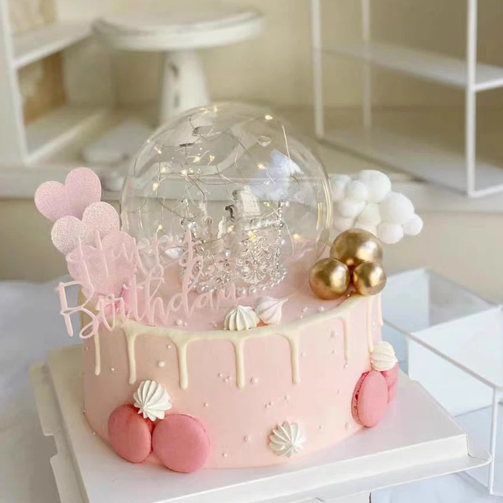 

2 шт., стеклянная купольная крышка, прозрачное сферическое украшение для дисплея, консервированный цветок, искусственное растение, микропейзажный декор