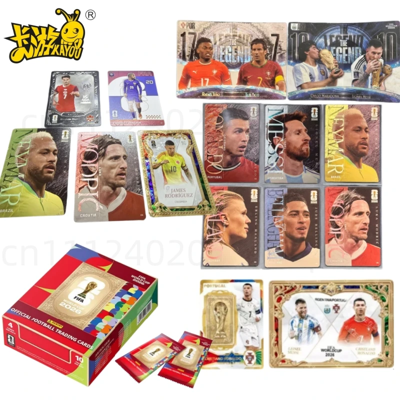 KAYOU 2026 FIFA Coupe du Monde Officielle Carte à Collectionner de Football Panini Collection de Stars du Soccer Cartes Limitées Souvenir pour Fans Cadeau d'Anniversaire