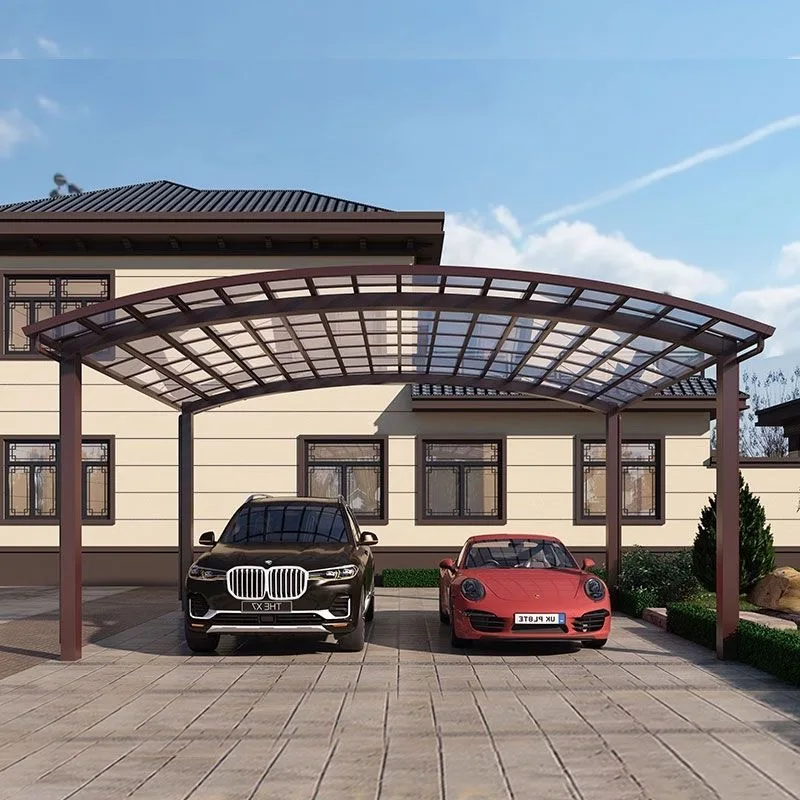 Prefabricated Garage Awning Hardtop Dhelter Parking Lot Canopy Frame Shelter Metal Outdoor Prefabricated Shed Car Port Carport