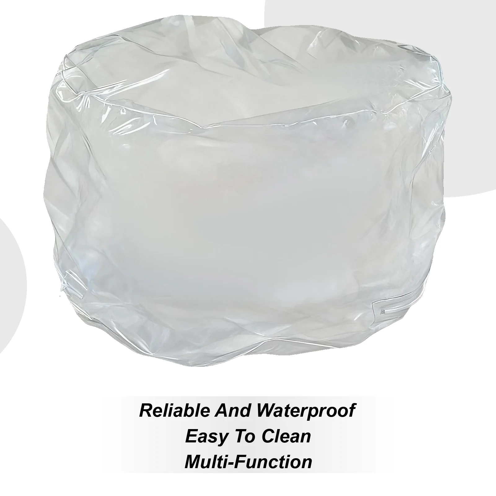 Animal Bean Bag Chair Plush Toys Storage Clear Waterproof Seat Chair For Bedroom Classroom Travel Playroom Home Nursery Living