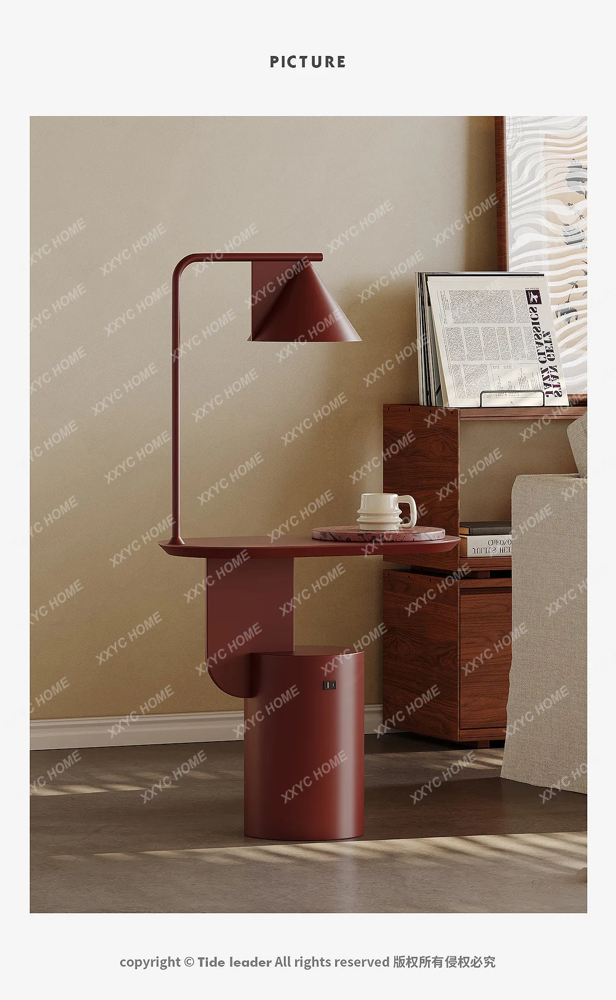 YYItalian light luxury sofa side table living room home 2026 new multi-functional side table