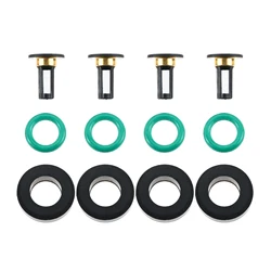 4 Sets 15710-21H00 Fuel Injectors Seals Repair Kit Fit for Suzuki GSXR1000 Injector 15710-21H00 High Quality Rubber