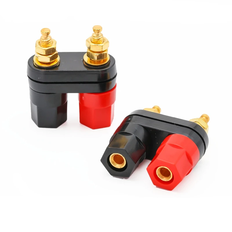 1/2PCS Banana Plugs Couple Terminals Red Black Connector Amplifier Terminal Binding Post Banana Speaker Plug Jack M20
