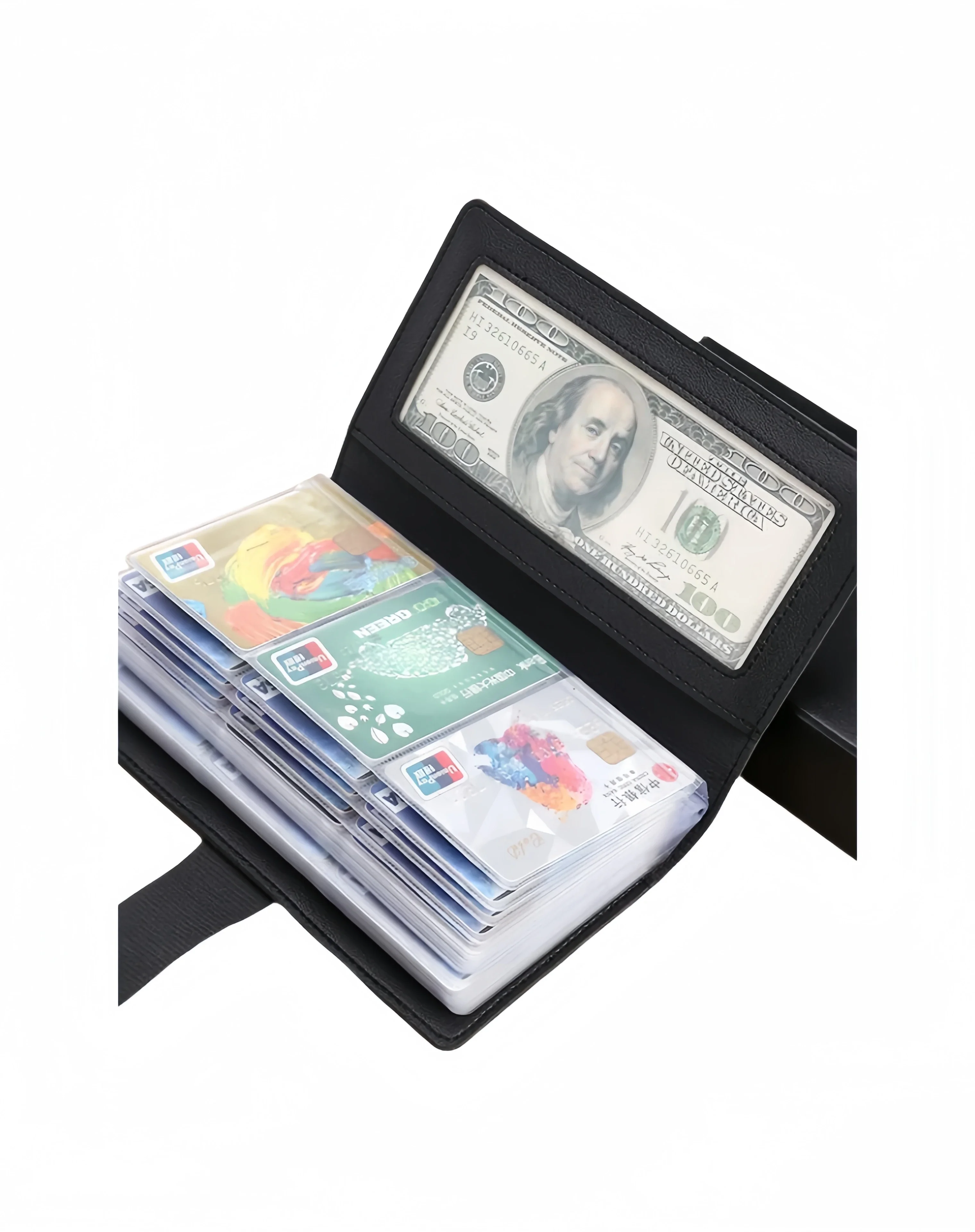 Multi-Card Slot Large Capacity RFID Card Wallet Anti-Demagnetization Business Card Holder for Men and Women