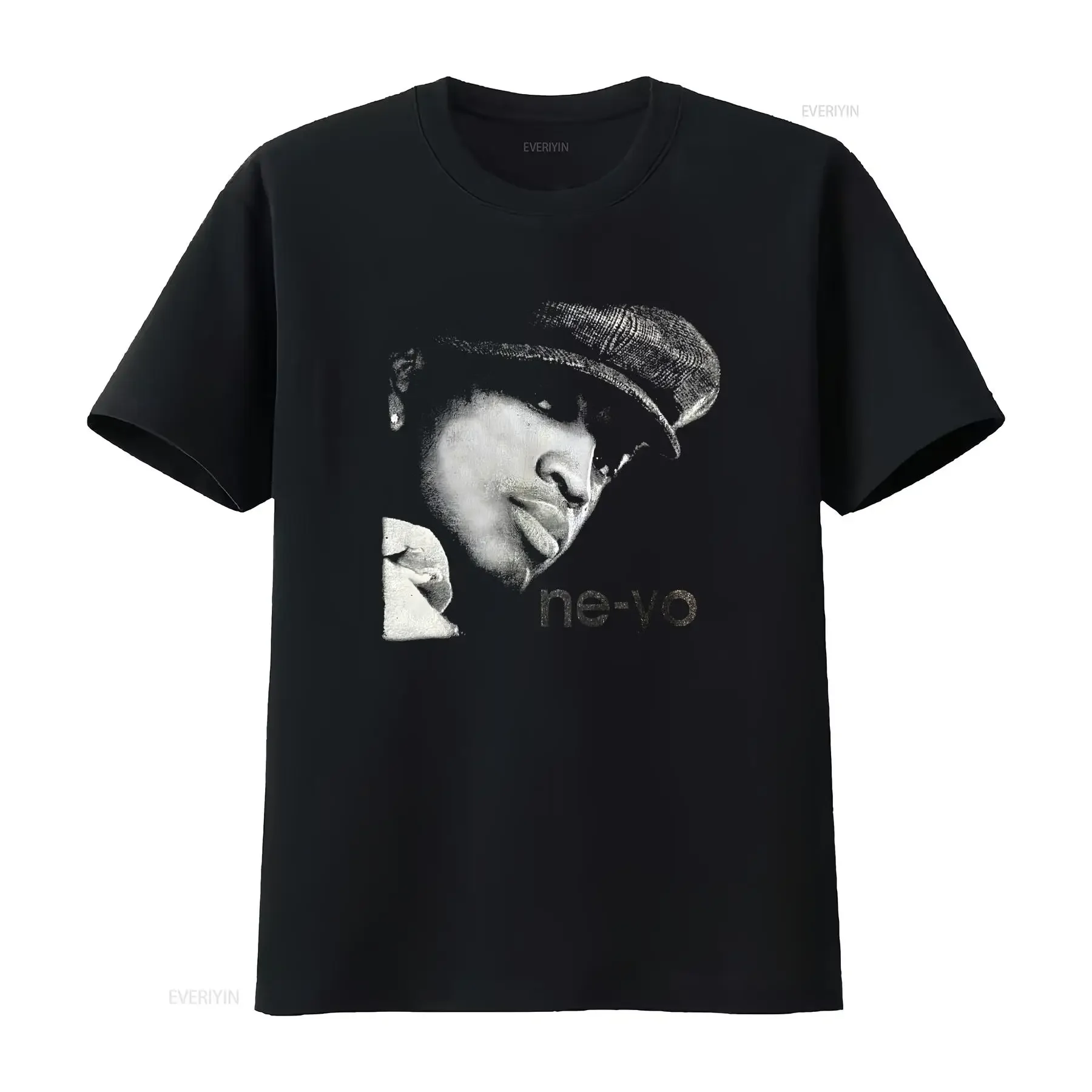 Neyo American Pop RnB Singer Big Image Raptee Style T Shirt 90s Th vintage Washed Breathable designer clothes Stylish Unisex