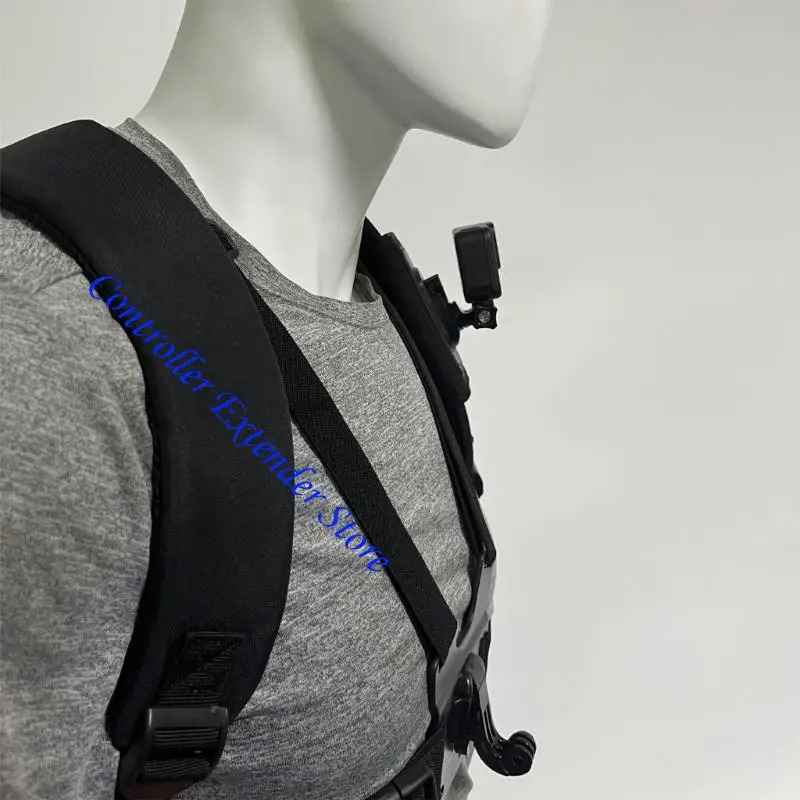 N84B Shoulder Mount Bracket For Sports Cameras Includes Rotating Adapter & 1/4 Screw