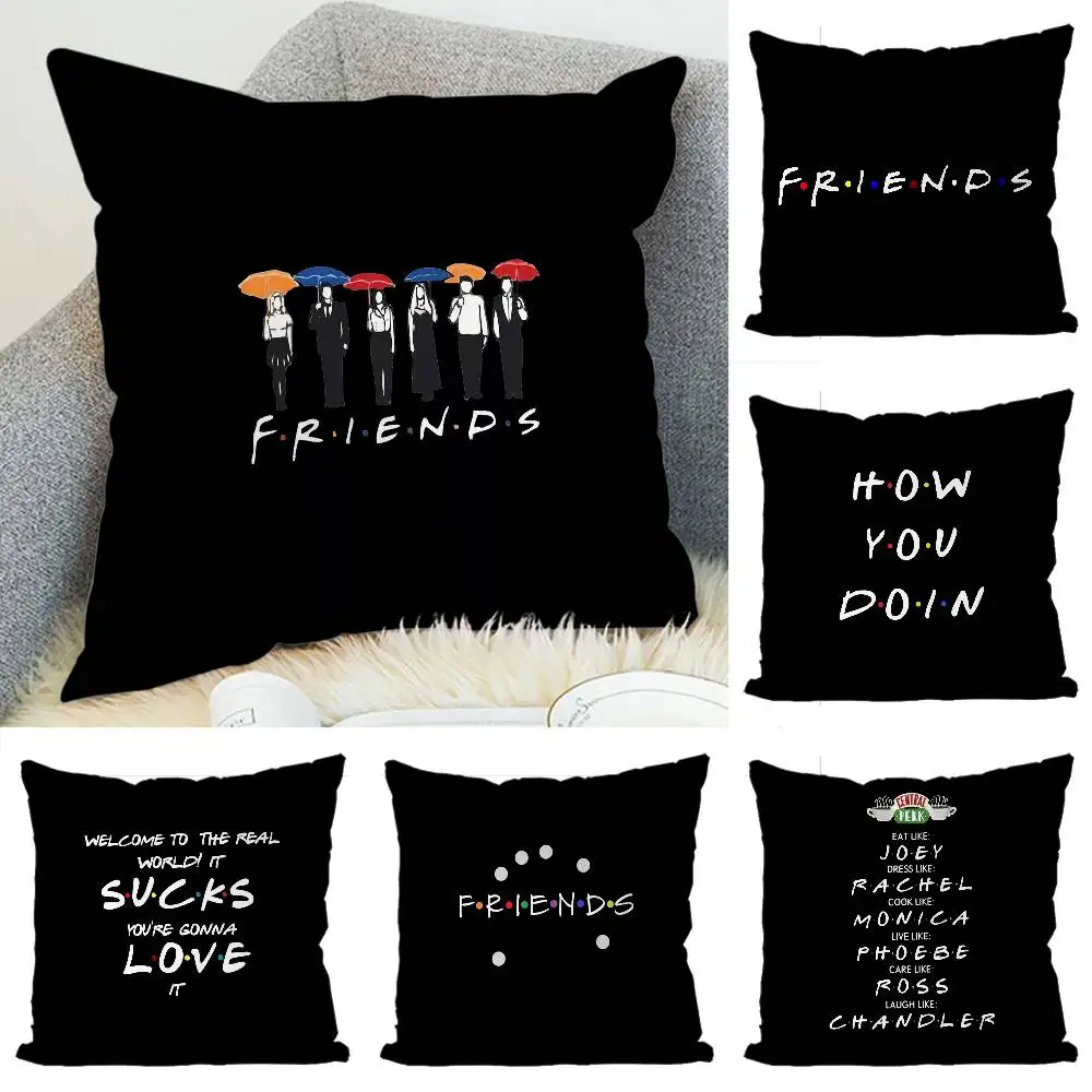 

Friends Tv Show Pillow Case Luxury Double-sided For Car Pillows 45x45 Cushions Cover Home And Decoration Sofa Pillowcase 50x50