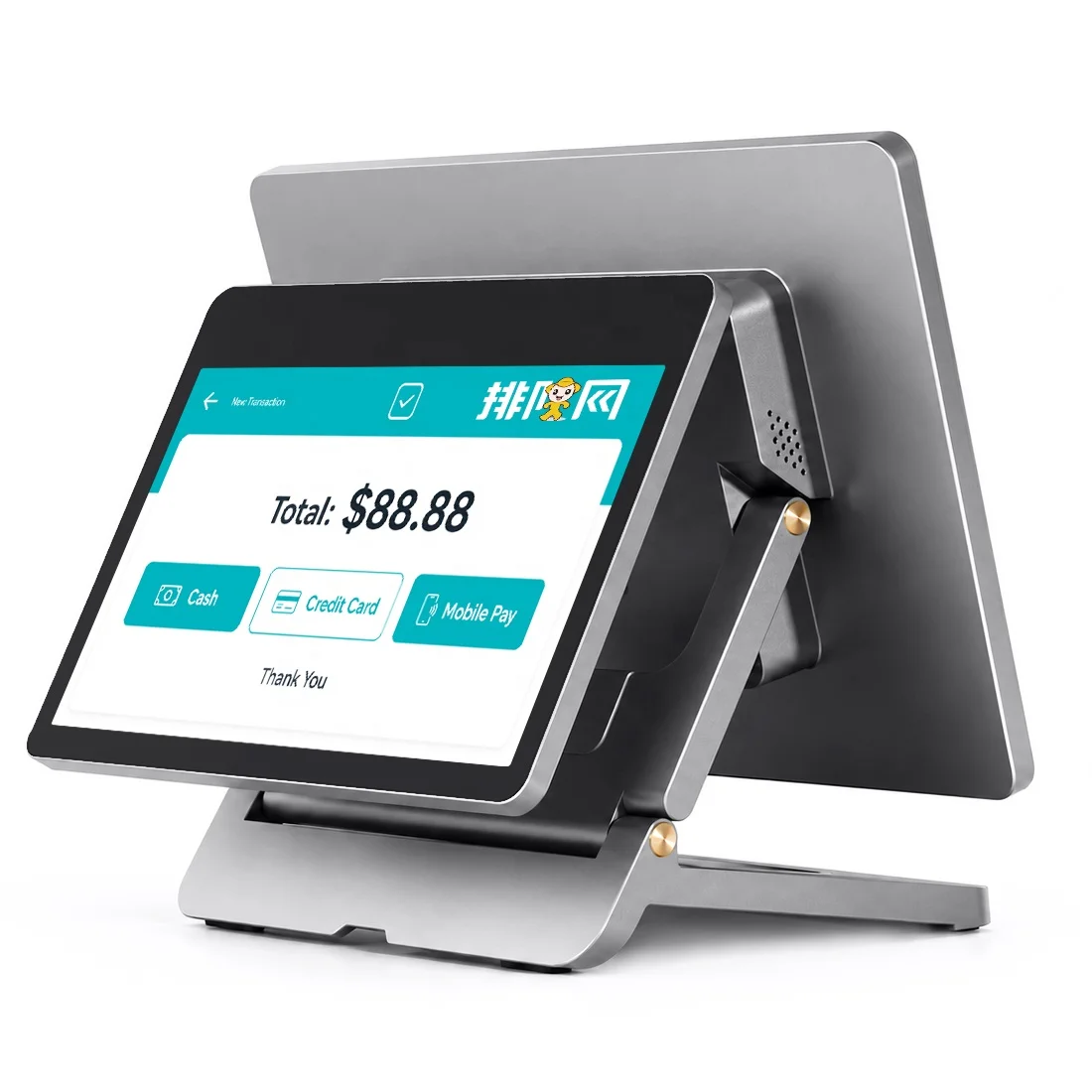 Customizable Windows I5 Cash Register Ultra-Thin Double Touch Screen Pharmacy Point Of Sale Cash Register Pos Systems