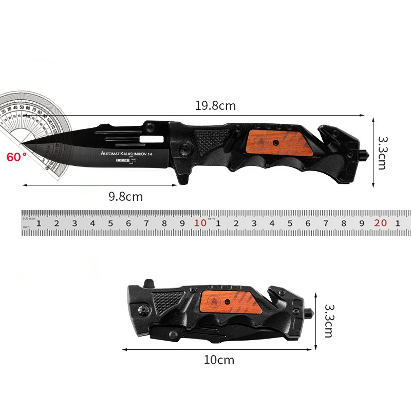 Outdoor Portable Folding Knife for Men Karambit High Hardness Self Defense Military Tactical Pocket Survival Knives for Hunting