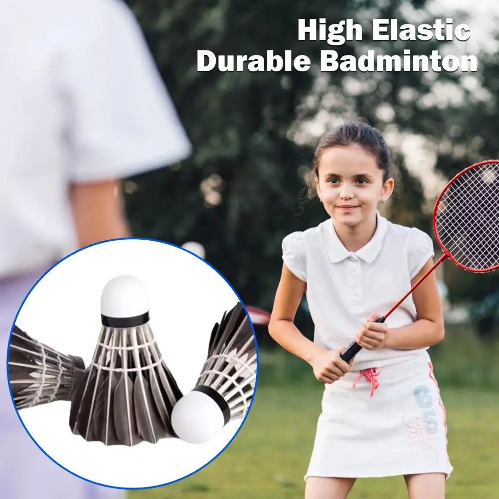 

Badminton with Design High-elasticity Duck Feather Badminton Set Superior Stability Durability Design for Professional Training