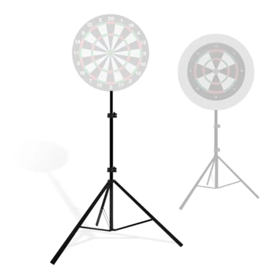 

Heavy Duty Dartboard Stand with Tripod Base Dart Board Stand with Adjustable Height from 34" to 74", Portable Dart Board Holder
