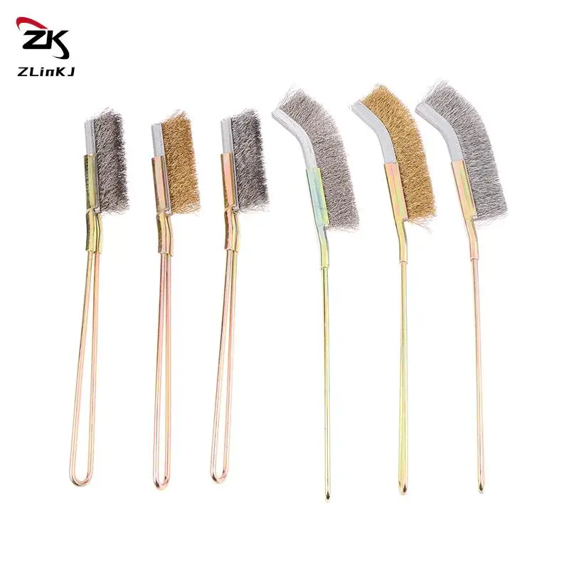 

1Pcs Stainless Steel Brush Brass Cleaning Brush Polishing Rust Remover Copper Wire Burring Cleaning Tool
