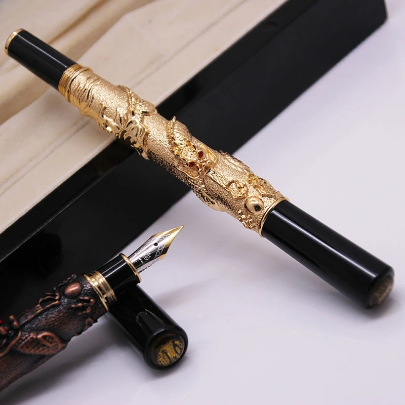 

Новая распродажа, перьевая ручка JINHAO F, 0,5 мм, чернильная ручка, ретро-коллекция, офисный подарок, школьные канцелярские принадлежности, ручки для каллиграфии, подарок