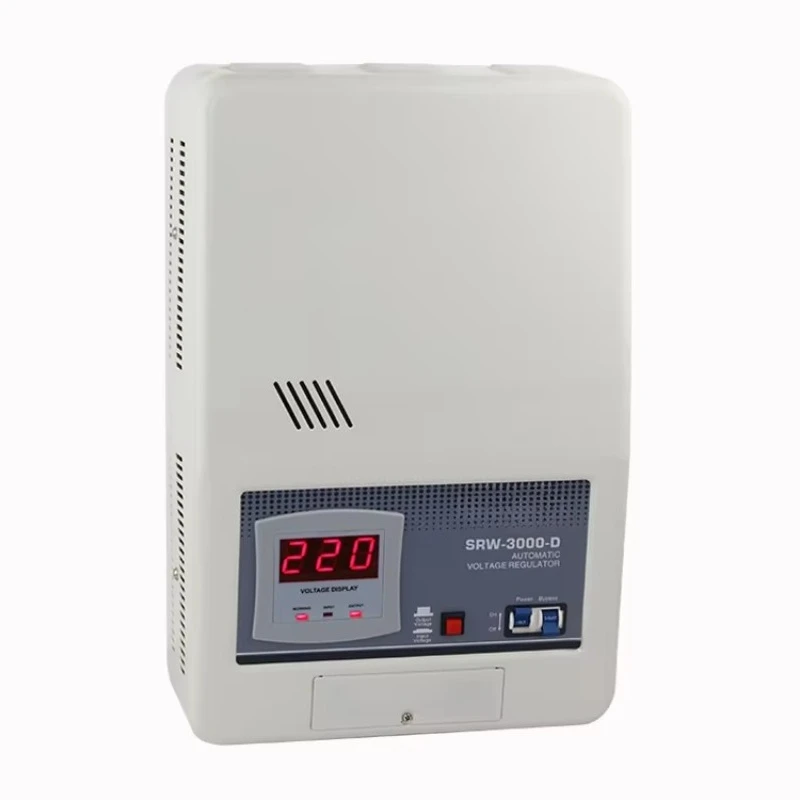 SRW Wall Mounted 3kva 3kw Full Power Voltage Stabilizer for Server Computer SVC Single Phase AC Pure Sine Wave