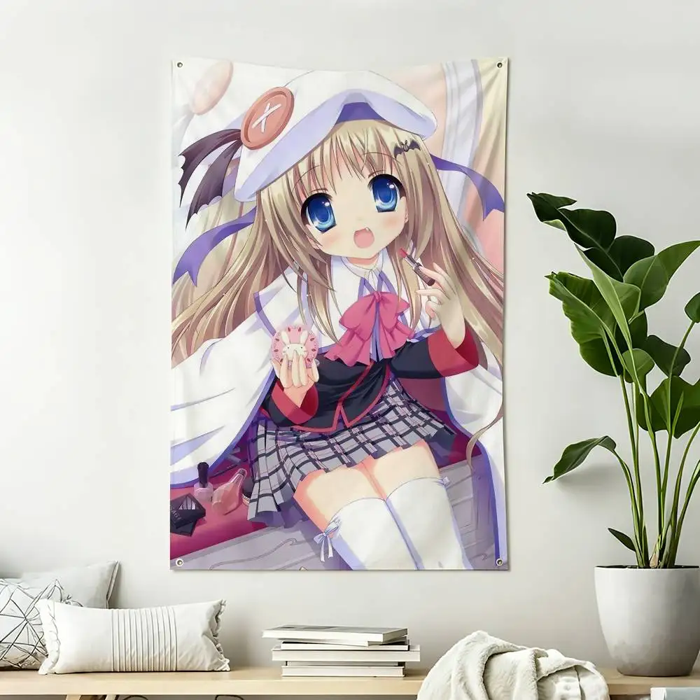 Little Busters Kud K-Kudryavka Noumi Home Decor Vertical Flags Indoor Outdoor Hanging Decor for Bedroom Living Room Wall Decor