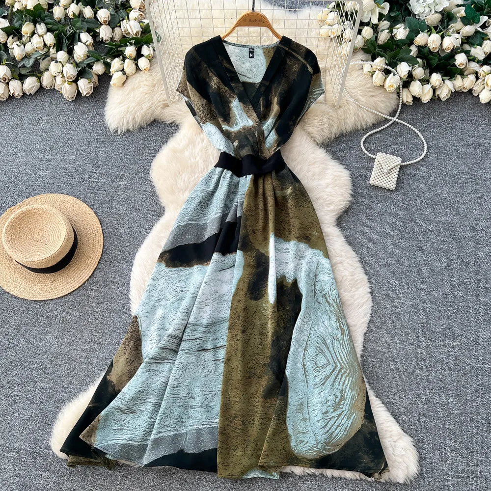 Women's V Neck Vint…