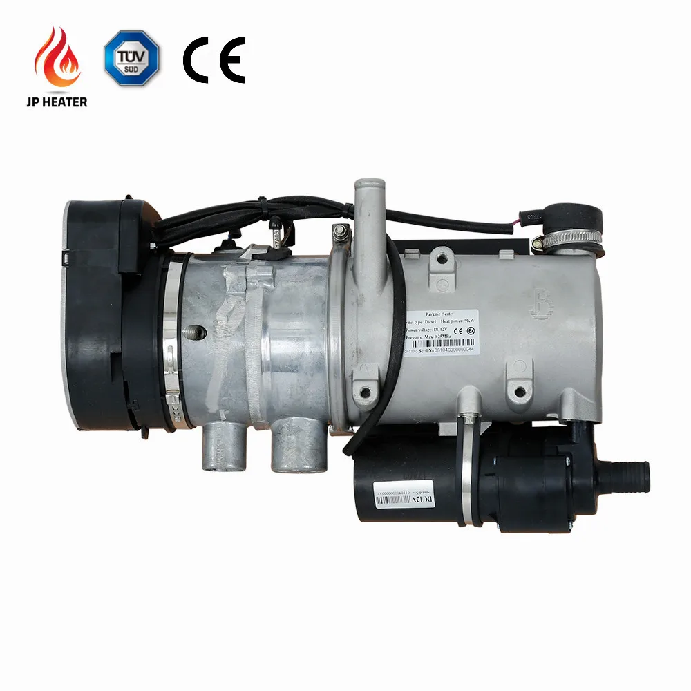 CE TUV 24V 9kW Diesel Water Heater LCD Digital Controller 5L Iton Fuel Tank