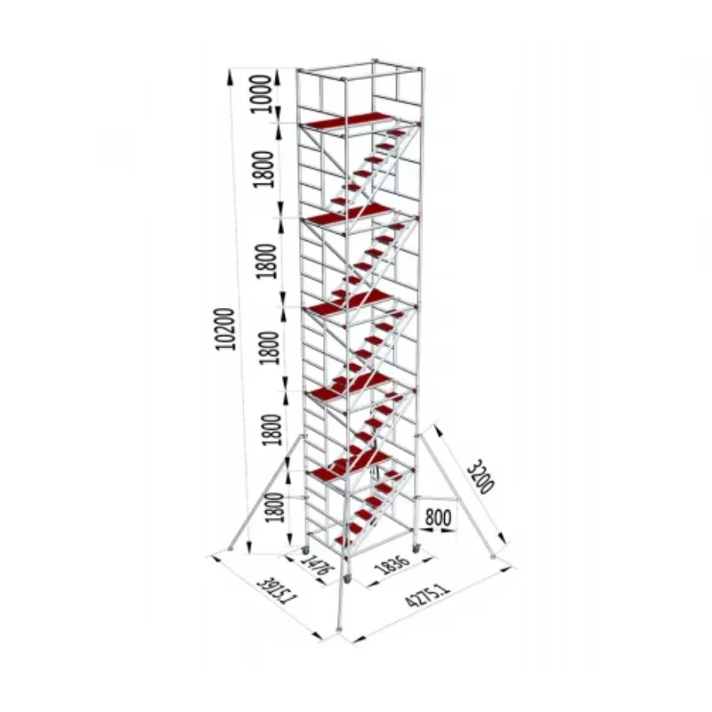 

【Best-selling】Climbing Movable Aluminium Alloy Scaffolding Rolling Scaffold Towers Easy Mobility For Any Job