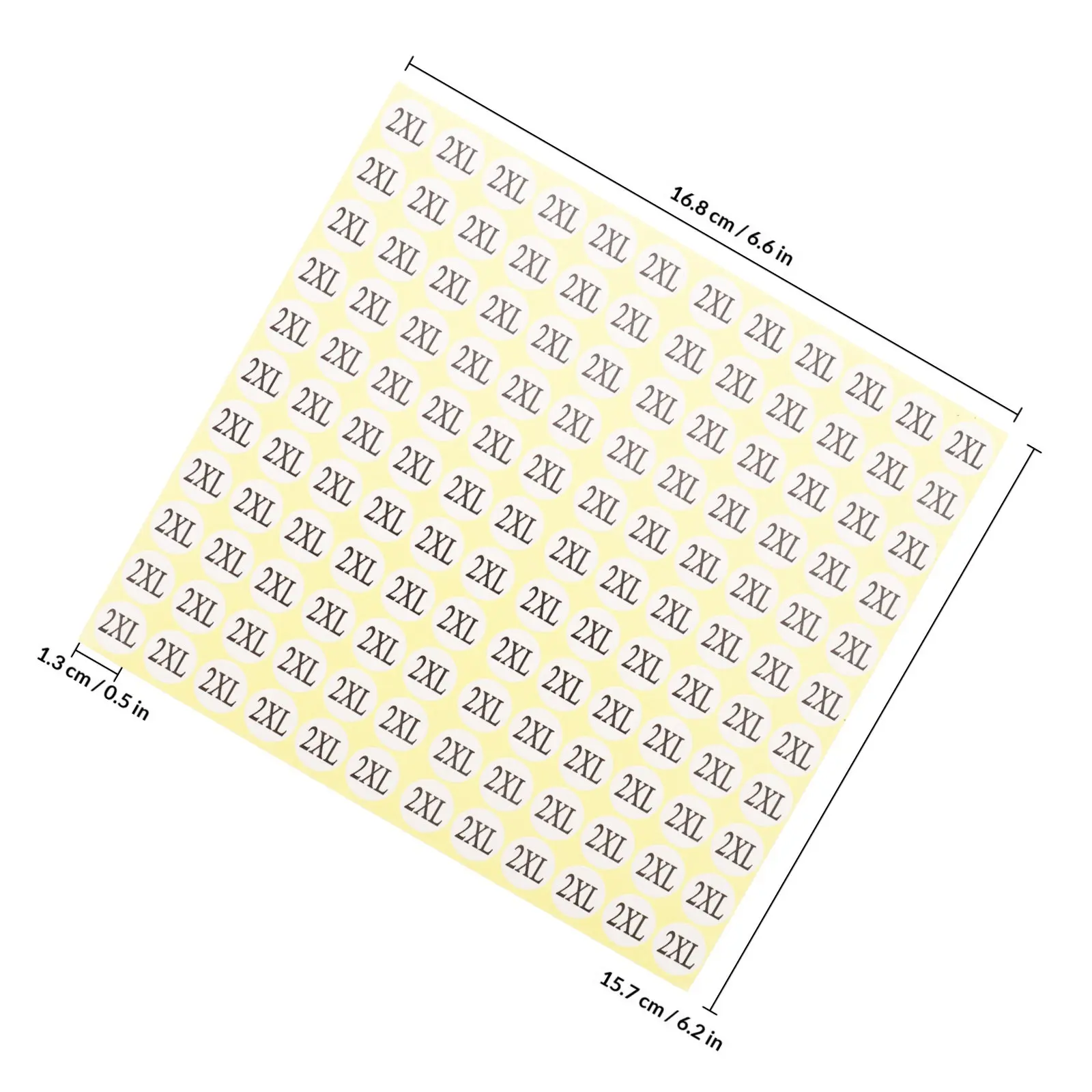 7Packs Size Label Stickers Round Clothing Size Labels Self-Adhesive for T-Shirts Apparel Easy Peel Paste Stock Organization - view 5