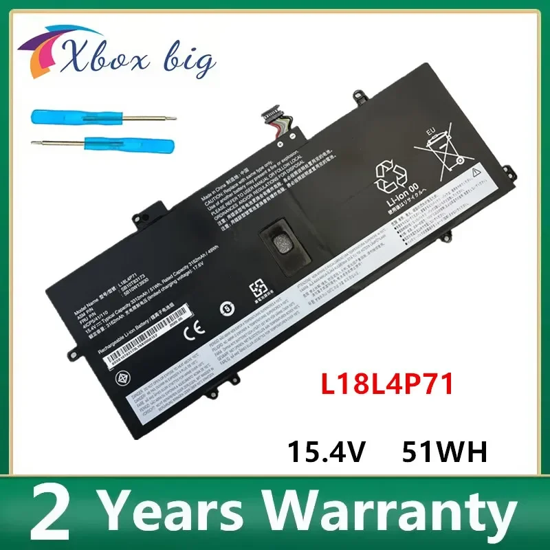 

L18M4P72 L18C4P71 Laptop Battery For Lenovo Thinkpad X1 Carbon 7th 2019 2020 Series L18L4P71 SKB10K97642 02DL004 02DL005