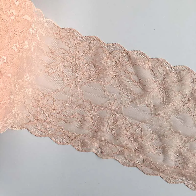 

20Yards Elastic Stretch Lace Trims for Bra Lingerie Underwear Garment Sewing Fabrics Home Textiles Decor 22cm Wide