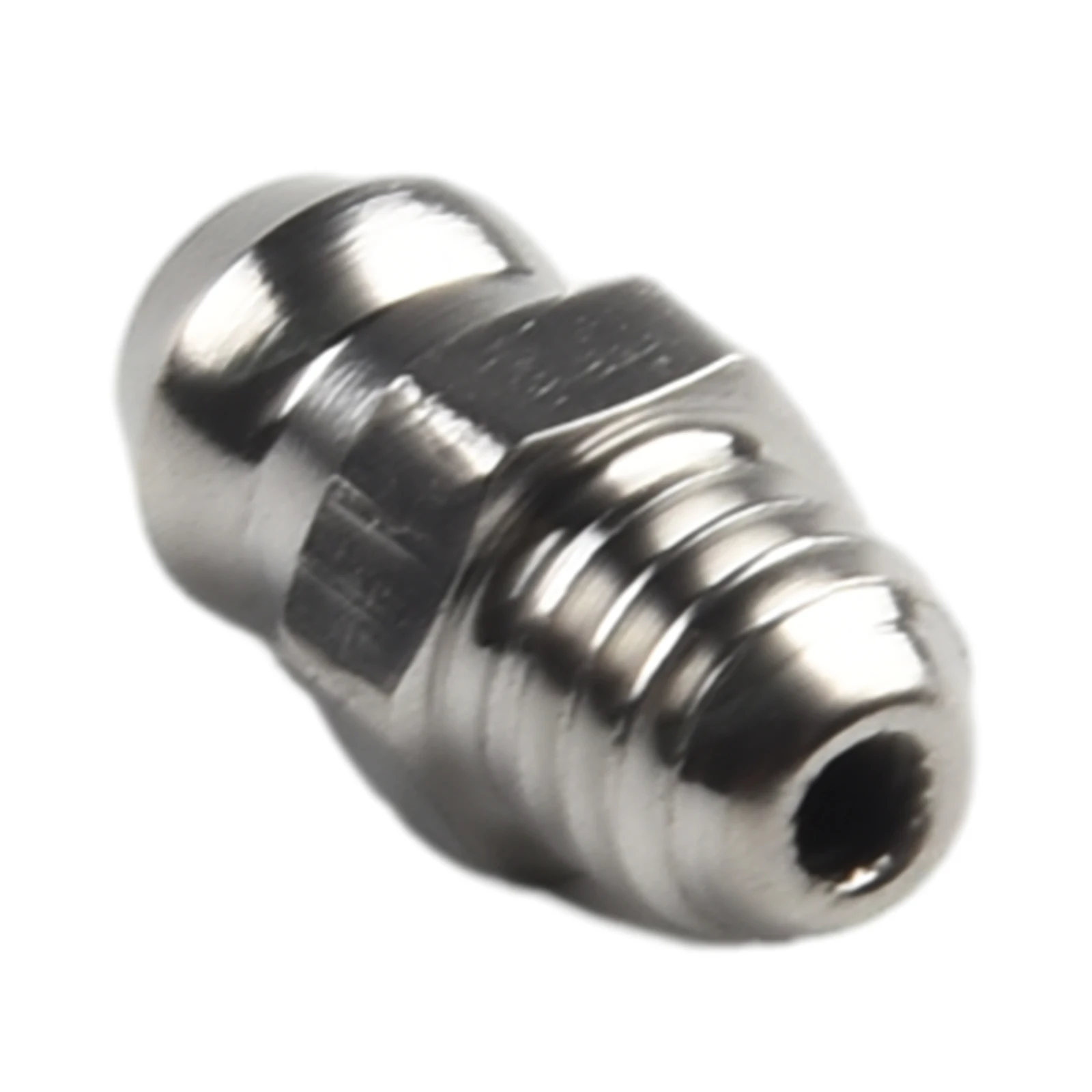 Acoplador de pistola de graxa, acessórios de conector de aço 201, encaixe de graxa hidráulica reta de aço inoxidável m6 hidráulico reto com 10 peças
