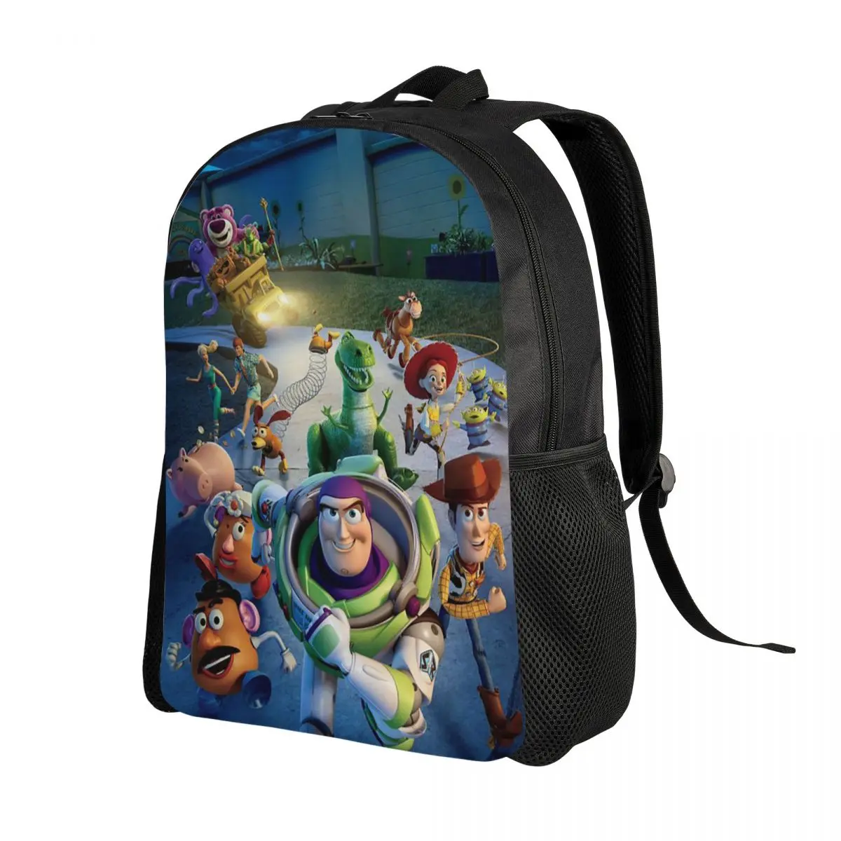 Custom Toy Story Characters Backpack Women Men Casual Bookbag for School College Cartoon Bags