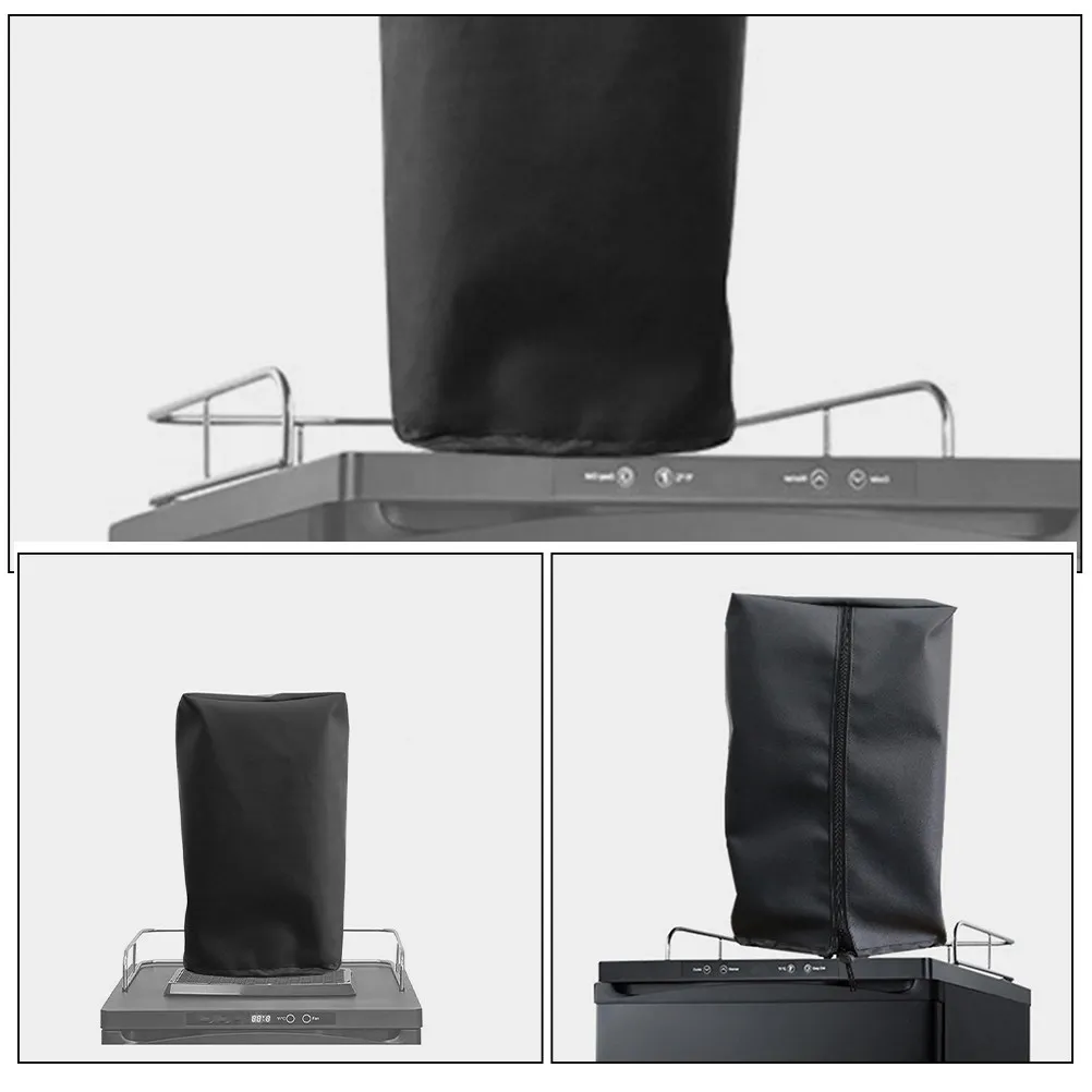 Waterproof Cover Outdoor Dust Protector Resistant Halloween Christmas New Year Beer Faucet Cover Black Finish Drawstring Closure