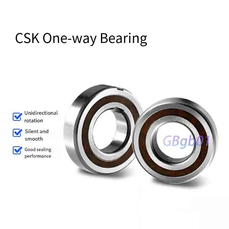 Single-direction bearing CSK8/10/CSK12/15/17/CSK20/25/30/35/40PP with both inner and outer raceways