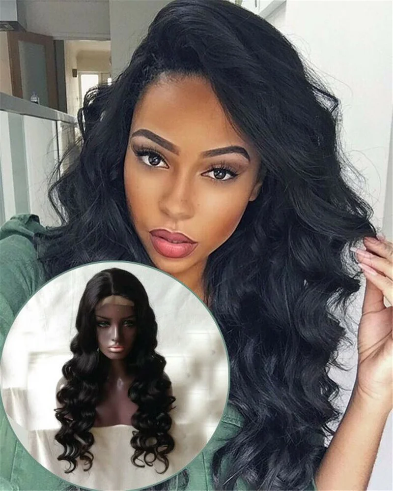 

150Density Human Hair Loose Wave Lace Front Wigs Indian Remy Hair Frontal Wig Black Women Hair Natural Hairline Fast Shipping