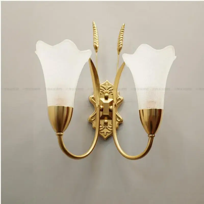 

American industrial glass wall Light sconce Bedroom Vintage up glass cover Wall Lamp Luxury staircase Living Room Wall fixture