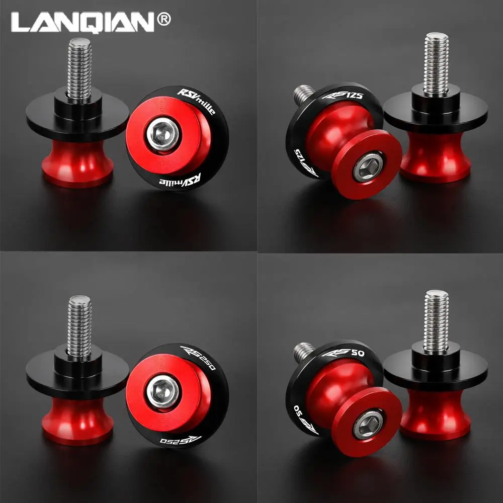 Motorcycle Accessories Swingarm Slider Spools Stand Screws Covers For Aprilia RS50 RS125 RS250 RSV MILLE RS 50 125 250 Aluminium
