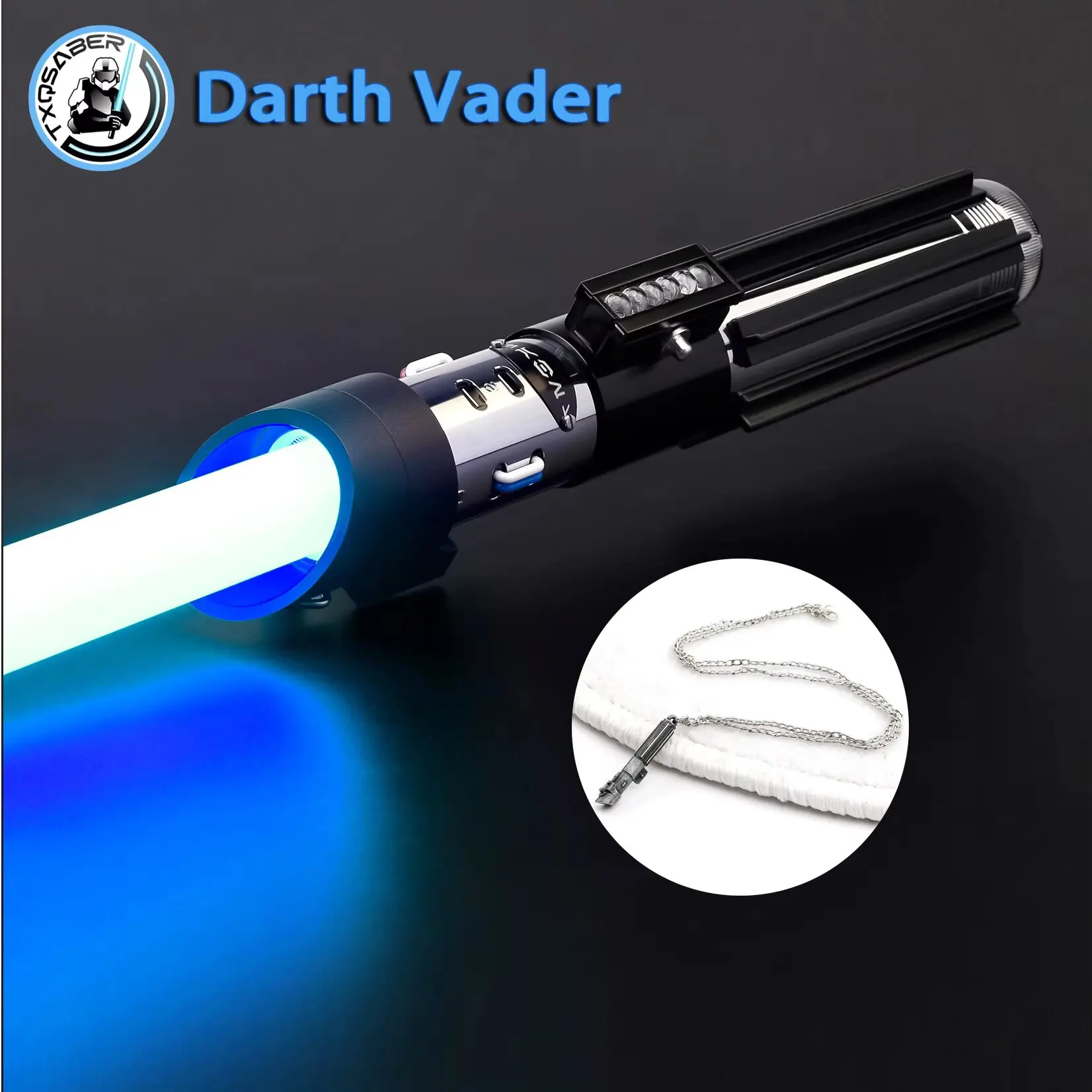 

TXQSABER Высокое качество DarthVader EP5 RGB Pixel тяжелый дуэльный лазерный меч гладкие качели с металлической ручкой световой меч косплей FOC jedi