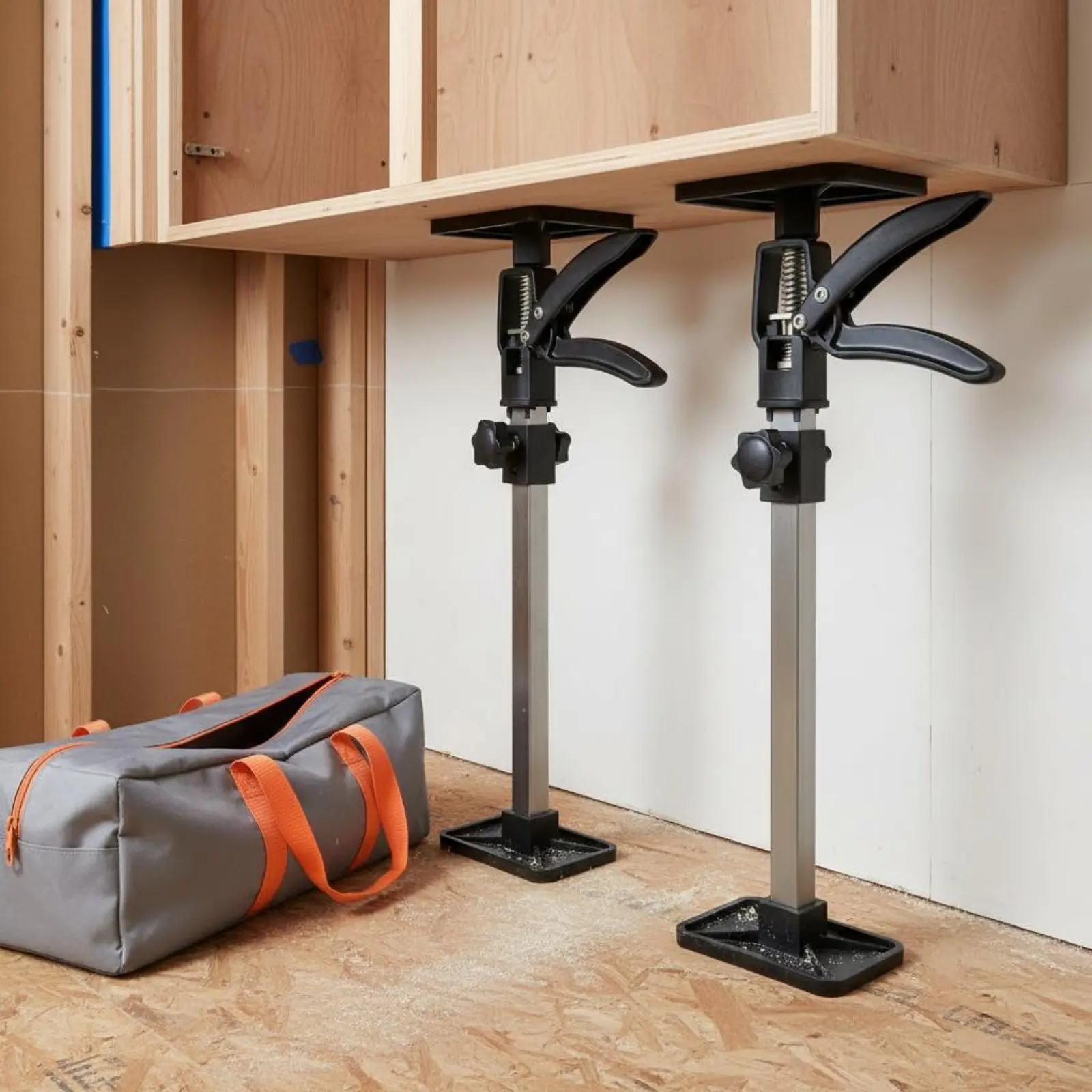 Telescopic Support Rod Labor Saving Cabinet Installation Support Adjustable Support Pole Hands without Assistance Sturdy Duty view 4
