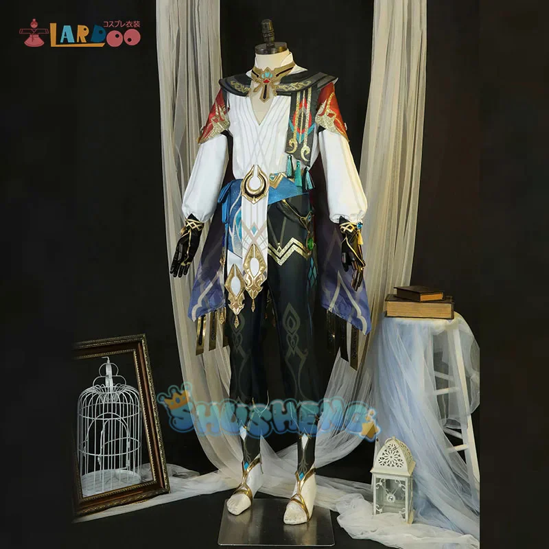 카베 코스프레 코스튬 원신 임팩트 귀걸이 액세서리, 세트 할로윈 남자 유니폼