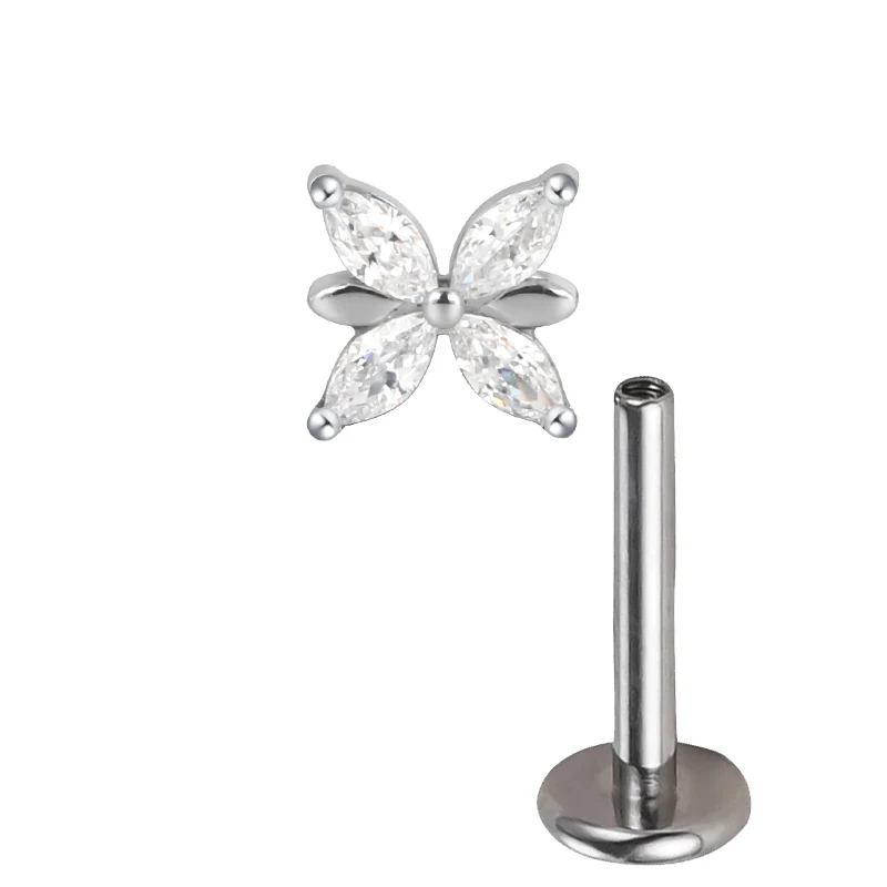 ASTM F136 Titanium Airplane Stud Earrings