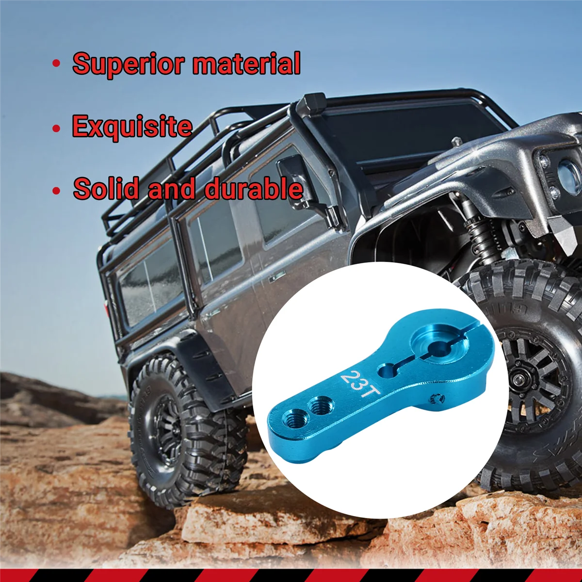 5ชิ้น23ตันแตรแขนเซอร์โวโลหะพร้อมสกรูสำหรับ1/2อุปกรณ์อะไหล่ mobil RC