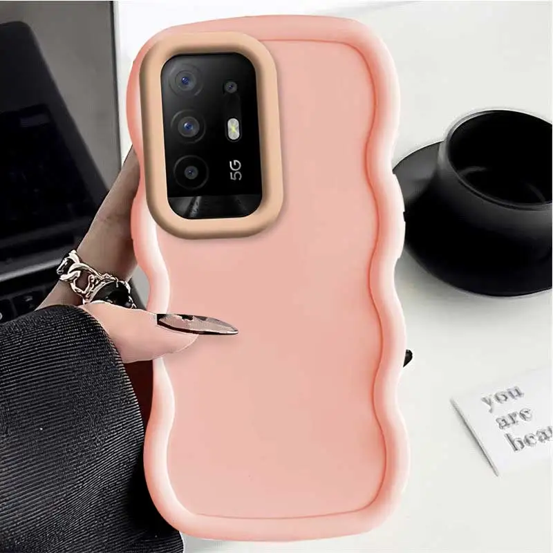 A94 Силиконовый чехол волнистой формы для телефона OPPO A60 A78 A79 A18 A16 A11S A93 A94 A17 A77 F27 K10 F25Pro Cover