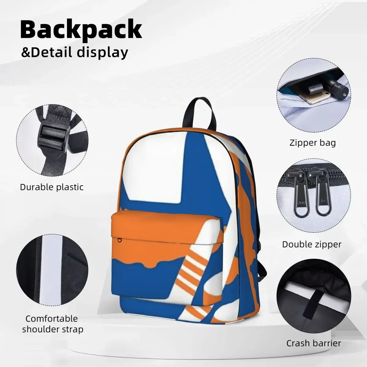 Islanders Backpack Waterproof Children School Bag Laptop Rucksack Travel Rucksack Large Capacity Bookbag