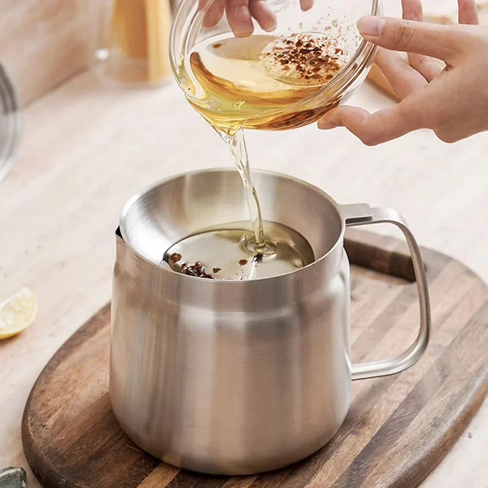 Tetera  acero inoxidable  1,5l/2L con colador  acero inoxidable, olla multifuncional, filtro  aceite, cesta para freír,