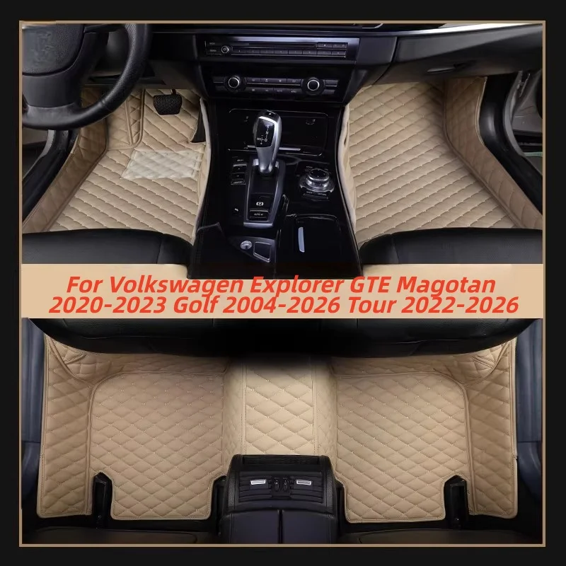 

Custom Car Floor Mats Anti Slip Magotan 2020-2023 Golf 2004-2026 Tour 2022-2026 Carpets Foot Coche For Volkswagen Explorer GTE