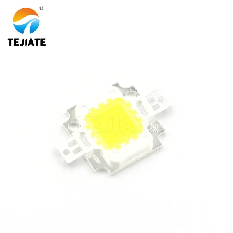 1PCS LED Lamp Post Bright 10W High Power Emitting Diode White Integrated Light Source Double Gold Thread Electronic DIY Kit