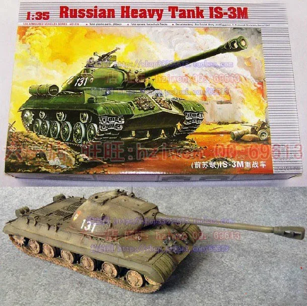 

1:35 Советский Союз Сталин IS-3M тяжелый танк, собранная модель, колесницы Второй мировой войны, пластиковая игрушка «сделай сам»
