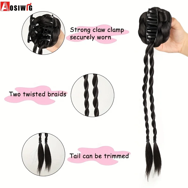 Thumbnail 3 - #81 Best Clip-In Chignon Hair Buns to Buy In 2026