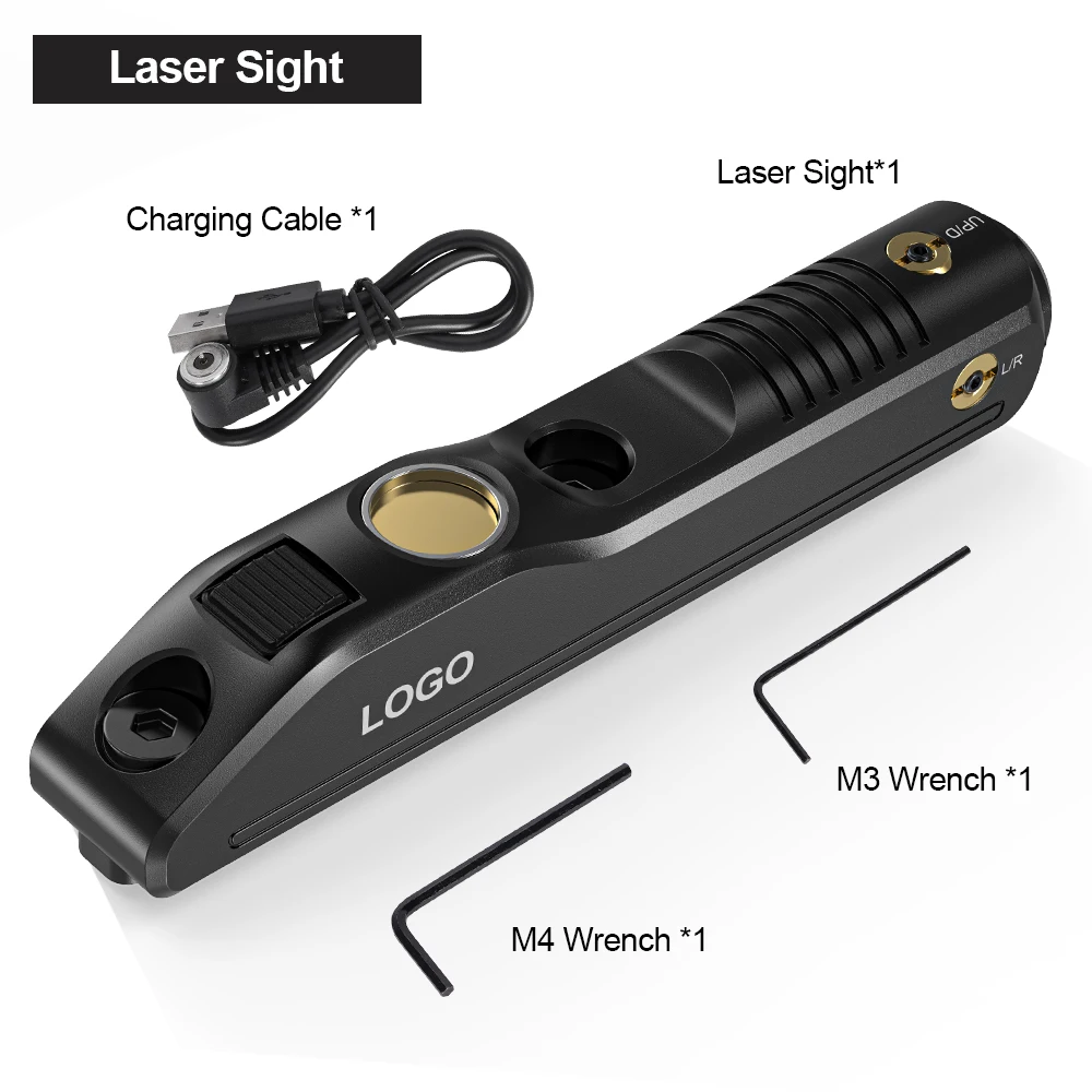 1126 Pistol Magnetic Charging Laser Sight with Built-In Lithium Battery Flashlight Combination