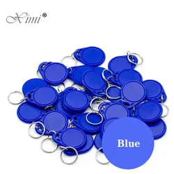 RFID IC keyfobs 13.56 MHz keychains NFC key tags ISO14443A MF 1k token tag for smart access control system